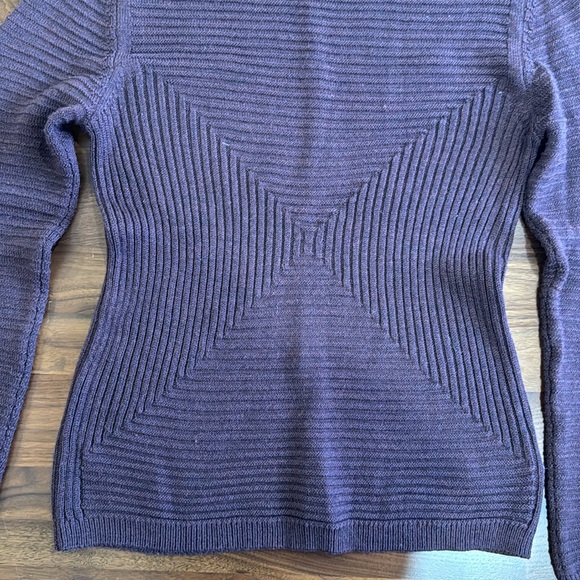 Danier Merino Wool Sweater Small Purple - Picture 3 of 8